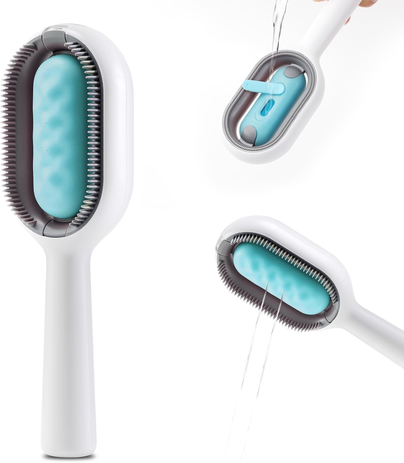 Two-in-One Pet Wet Cleaning Comb - With Water Tank, Bathing, Cleaning, and Hair Removal in One