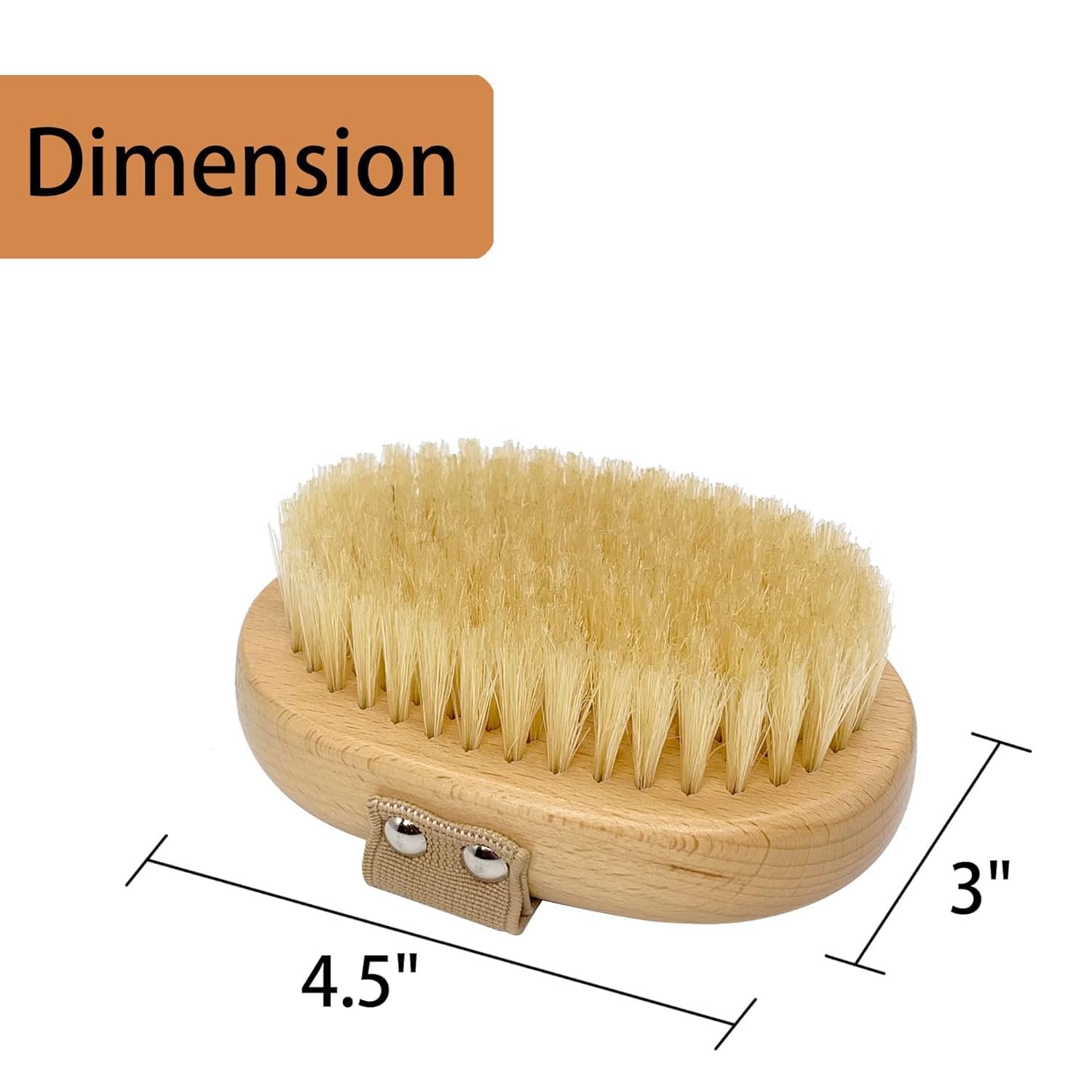 Soft Bristle Pet Brush (with Elastic Band) - Designed for Short-Haired Cats and Dogs - Image 2