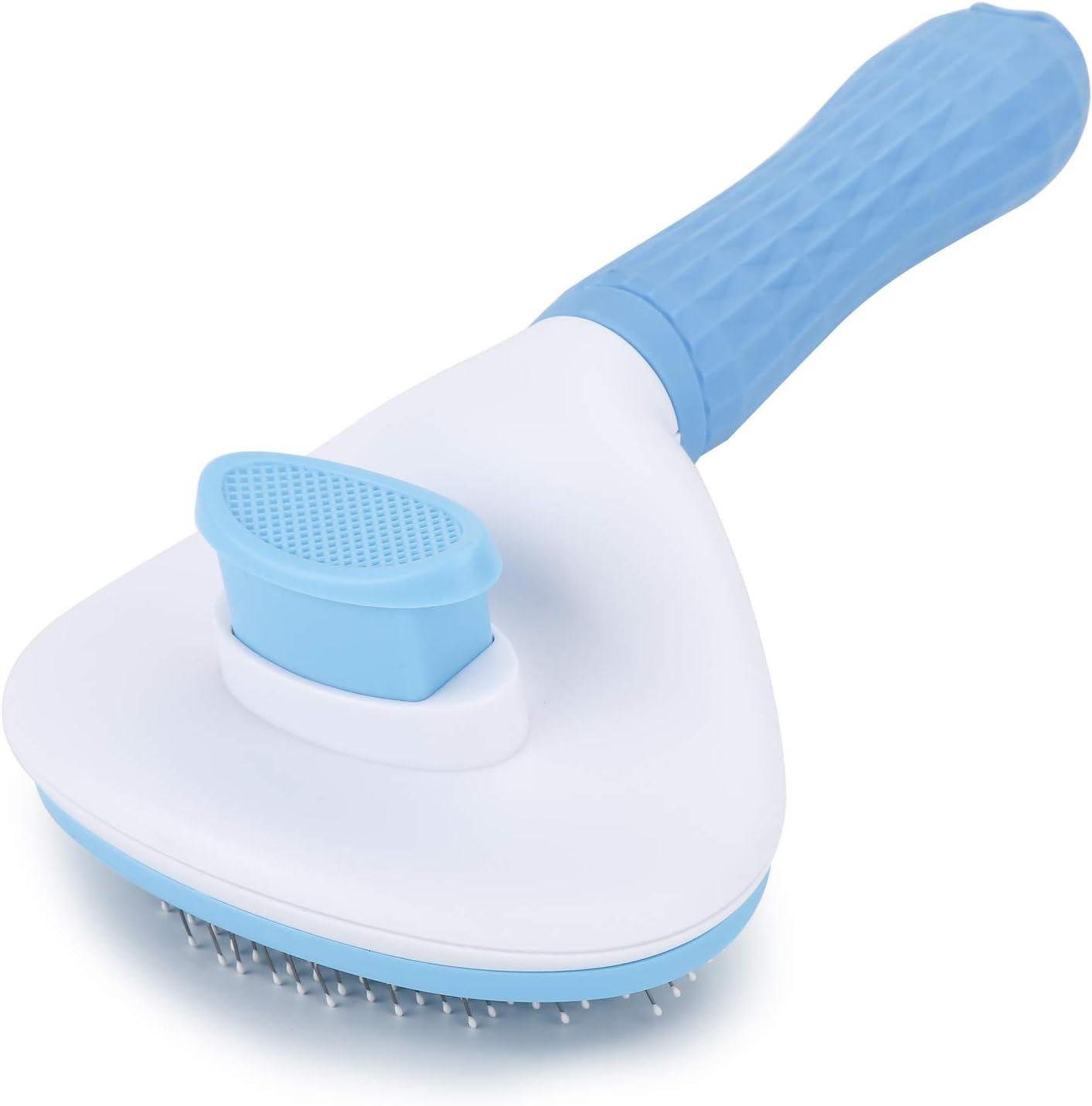 Pet Self-Cleaning De-shedding Brush - Easily Removes Loose Undercoat, Universal for Long and Short-Haired Pets