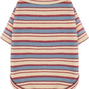 Stylish Striped Block Dog Shirt, Comfortable, Breathable, and Wrinkle-Resistant. Perfect Apparel for Small, Medium, & Large Dogs, a Must-Have for Pet Lovers XS