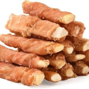 Dog Treats Chews, Chicken Wrapped Beef Cartilage, Rawhide Free & Grain Free Dog Snacks 10.6 oz