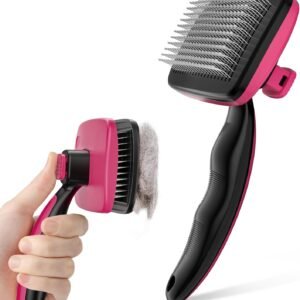 Universal Self-Cleaning Massage Brush for Cats and Dogs - Lightweight Design, De-shedding, Grooming, and Skin-friendly in One