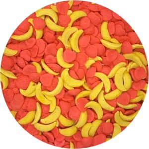 Apple and Banana (3 lb.) - Crunchy Fruit Flavored Treat Bites - Sugar Gliders, Squirrels, Marmosets, Prairie Dogs, Hamsters, Chinchillas, Exotic Birds, Rabbits, Guinea Pigs, Degus, Small Pets