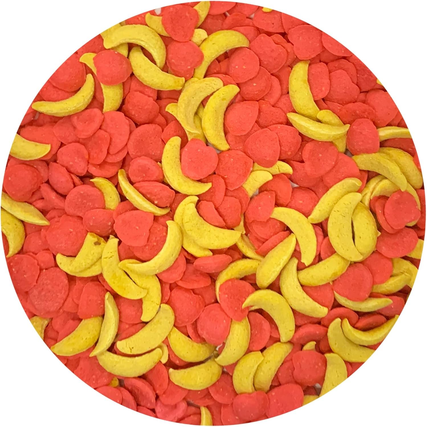 Apple and Banana (3 lb.) - Crunchy Fruit Flavored Treat Bites - Sugar Gliders, Squirrels, Marmosets, Prairie Dogs, Hamsters, Chinchillas, Exotic Birds, Rabbits, Guinea Pigs, Degus, Small Pets