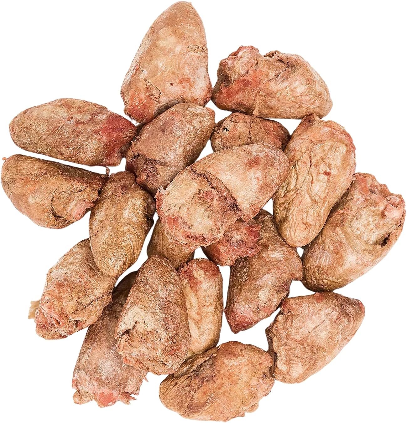 Freeze Dried Chicken Hearts for Cats & Dogs - 1LB Big Bag- Made in USA -Single Ingredient All Natural Grain-Free -Resealable Bag- Perfect for Training, Topper or Snack, Allergen-Free