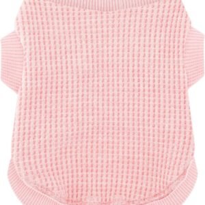 Cozy and Functional Dog Shirts for Small Puppies: Stretchable Pink Attire with Easy-On Design, Ideal for Chihuahuas and Yorkies - Enhance Comfort and Playfulness on Chill Days Medium