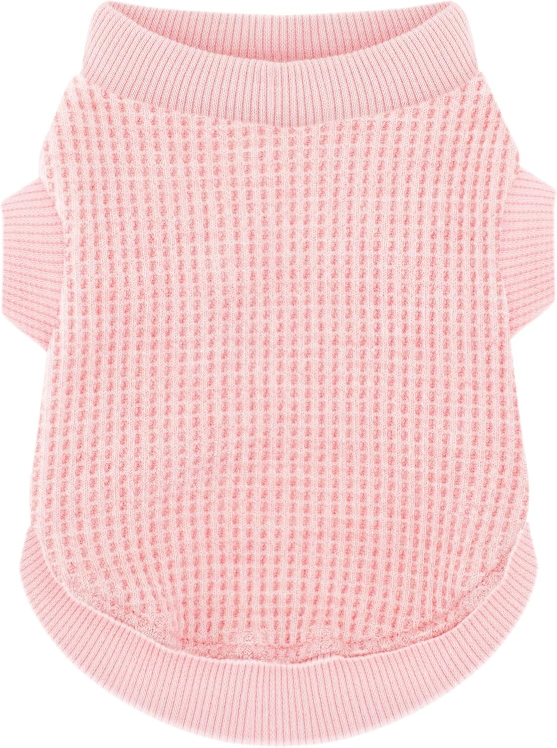 Cozy and Functional Dog Shirts for Small Puppies: Stretchable Pink Attire with Easy-On Design, Ideal for Chihuahuas and Yorkies - Enhance Comfort and Playfulness on Chill Days Medium