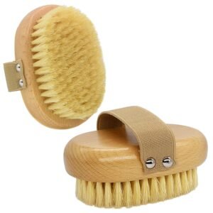 Soft Bristle Pet Brush (with Elastic Band) - Designed for Short-Haired Cats and Dogs